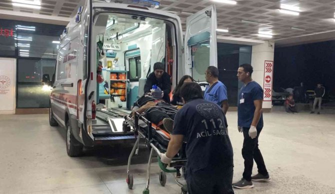 Kafasından Vurulan Şahıs Hastaneye Kaldırıldı