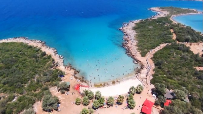 Dünyaca Ünlü Sedir Adası Havadan Görüntülendi