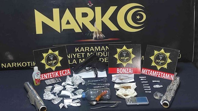Karaman’da Uyuşturucudan Gözaltına Alınan 3 Şüpheli Tutuklandı