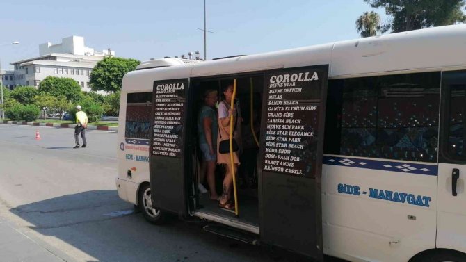 Manavgat’ta Trafik Ekiplerinden Fazla Yolcuya Taviz Yok