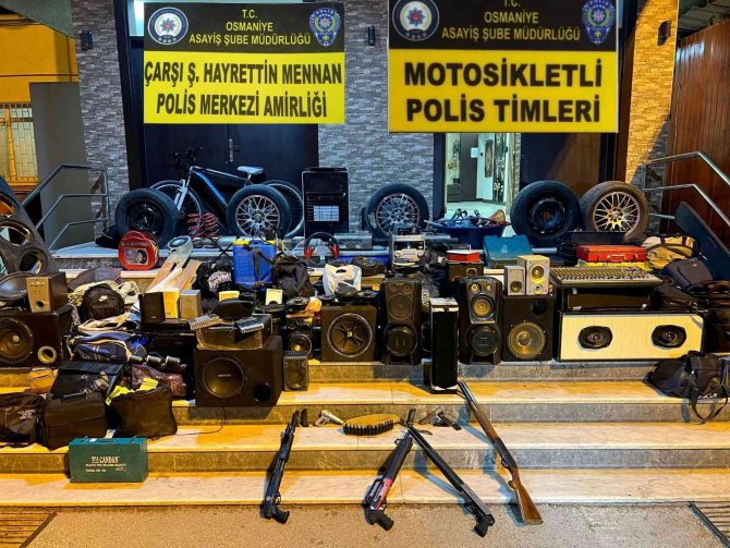 Osmaniye’de Çalıntı Malların Olduğu Adrese Baskın