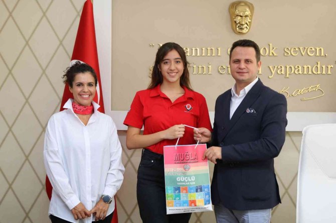 Muğla Bi̇lsem Başarısını, İ̇l Milli Eğitim Müdürü Çay İle Paylaştı