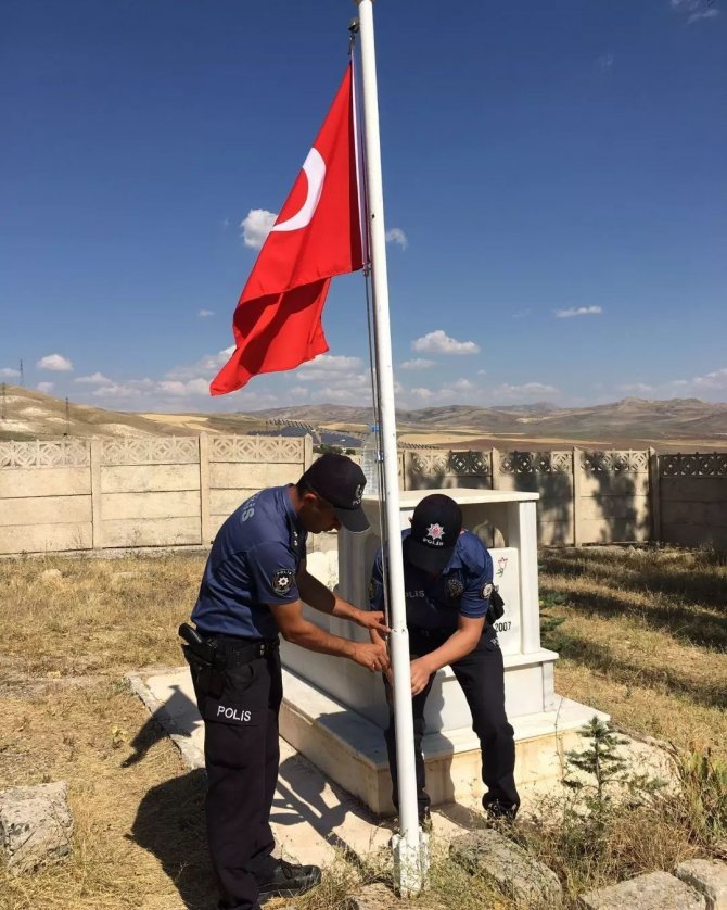 Şehit Polis Memuru Erdem Kılıç’ı Meslektaşları Unutmadı