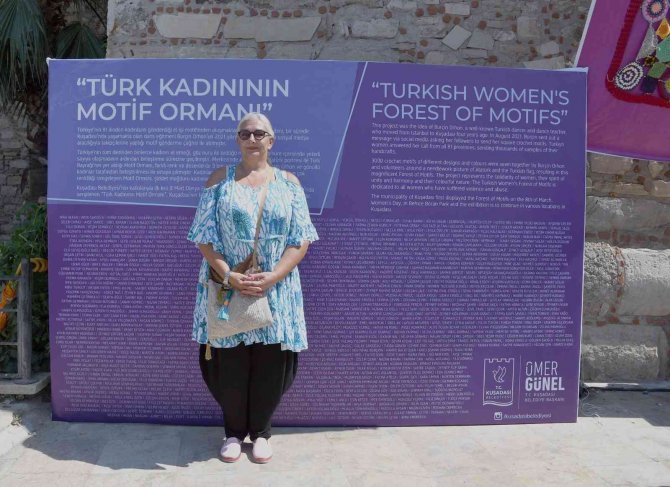 Türk Kadınlarının Motifleri Tarihi Kervansarayın Duvarını Süsledi