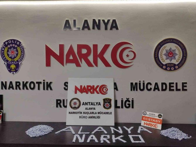 Alanya’da Uyuşturucu Hap Operasyonuna 3 Tutuklama