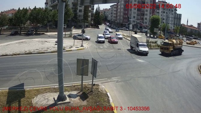 Vidanjör Ve Kamyonetin Çarpıştı Kaza Güvenlik Kamerasında