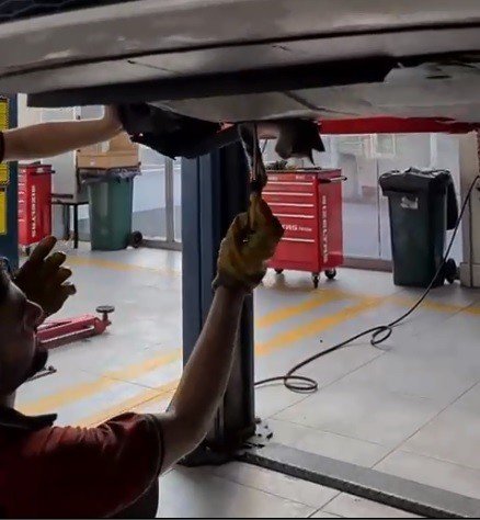 Oto Servisinde Kedi Kurtarma Seferberliği