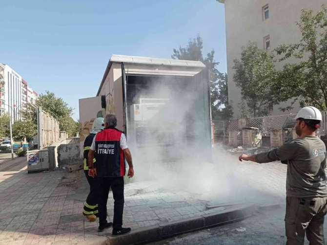 Trafoda Çıkan Yangın İtfaiyenin Müdahalesiyle Söndürüldü