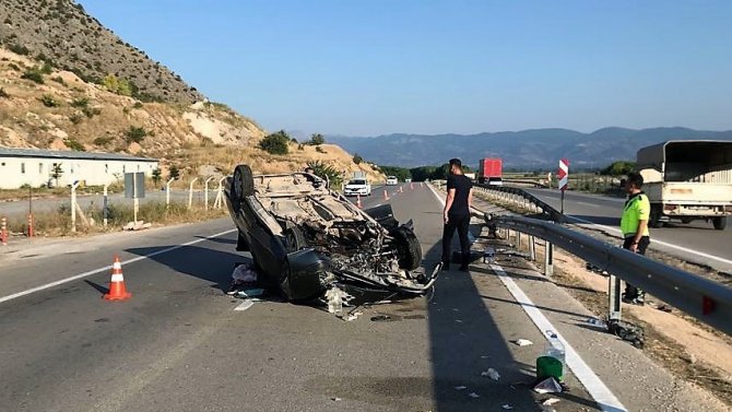 Tokat’ta Otomobil Takla Attı, 5 Yaralı
