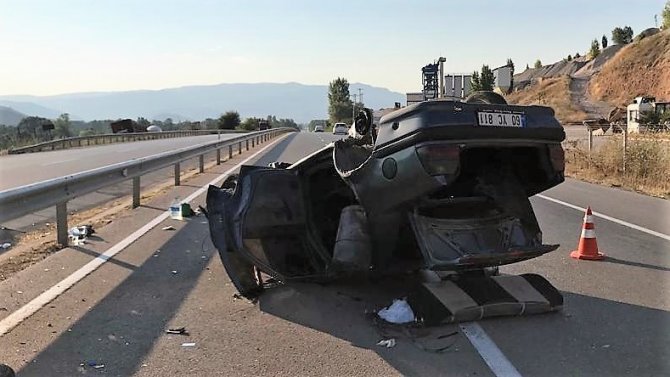 Tokat’ta Otomobil Takla Attı, 5 Yaralı