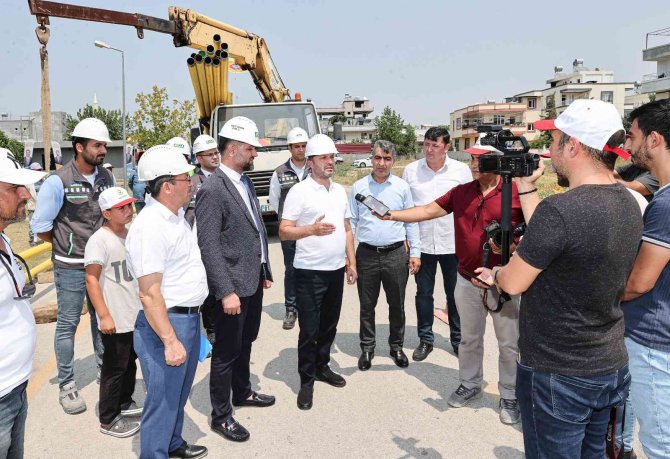 Çamlıbel’de Doğalgaz İçin İlk Kazma Vuruldu