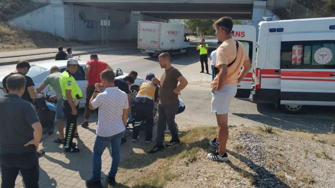 Motosiklet Sürücüsü Ölümden Döndü