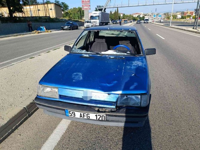 Tekirdağ’da Polis Memuruna Otomobil Çarptı