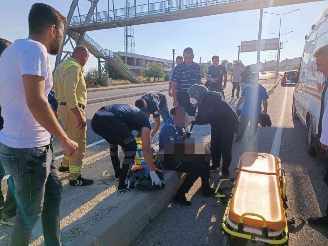 Tekirdağ’da Polis Memuruna Otomobil Çarptı