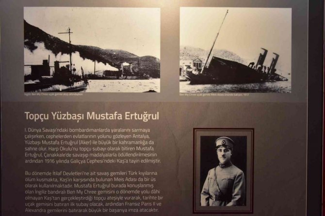 Kepez Belediyesi Topçu Yüzbaşı Mustafa Ertuğrul Aker’i Unutmadı