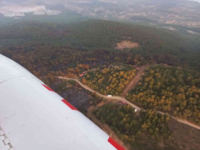 Soma’daki Orman Yangınının Etrafı Çevrildi