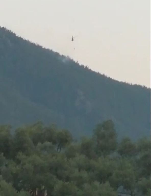 Yıldırım Yangını Büyümeden Söndürüldü