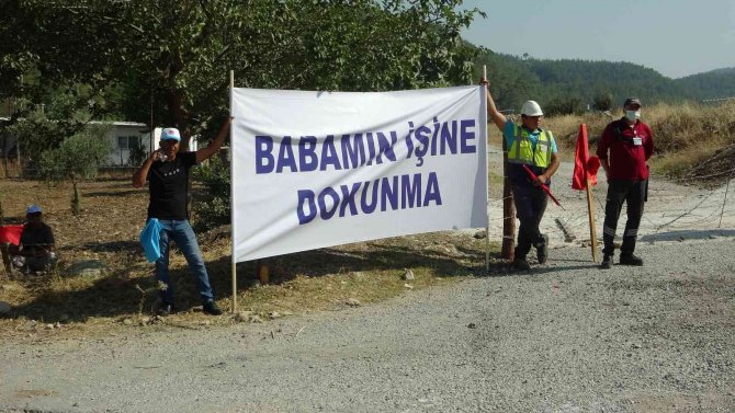 Milas’ta Bu Defa Termik Santral Çalışanları Ve Yakınları Eylem Başlattı