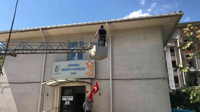 Çanakkale’de Boynuna İp Dolanan Ebabil Kuşu Kurtarıldı