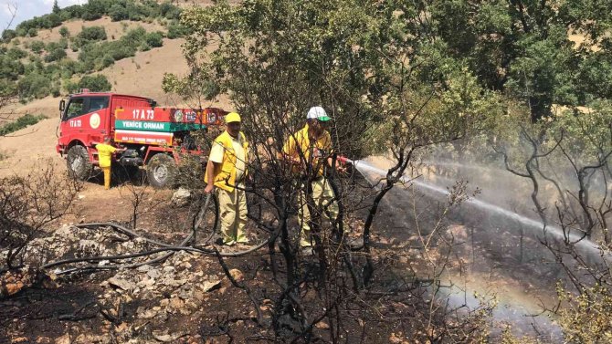 Çanakkale’de Çıkan Yangın Ormanlık Alana Sıçramadan Söndürüldü