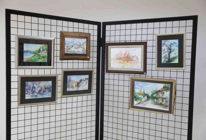 Nejat Orhan Sulu Boya Sergisi Didimli Sanatseverlerle Buluştu