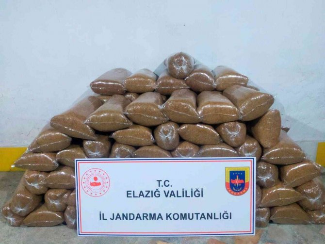 Elazığ’da 648 Kilo Kaçak Tütün Ele Geçirildi
