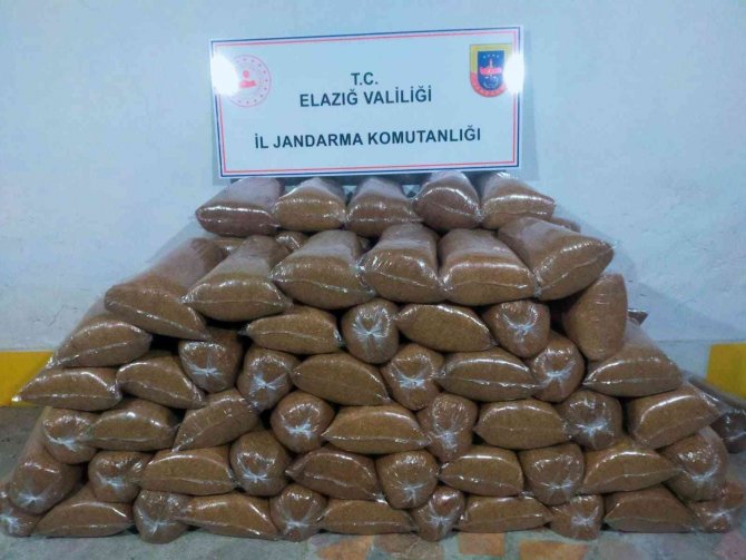 Elazığ’da 648 Kilo Kaçak Tütün Ele Geçirildi