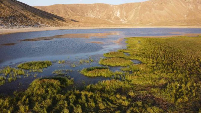 Kalp Gölü Havadan Görüntülendi