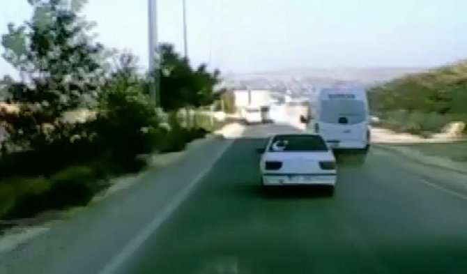Can Pazarının Yaşandığı Servis Kazası Araç Kamerasında