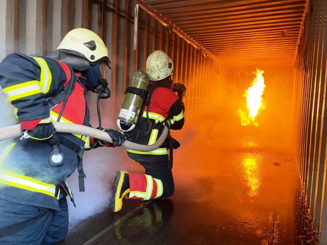 İ̇tfaiyenin Eğitimleri Sürüyor