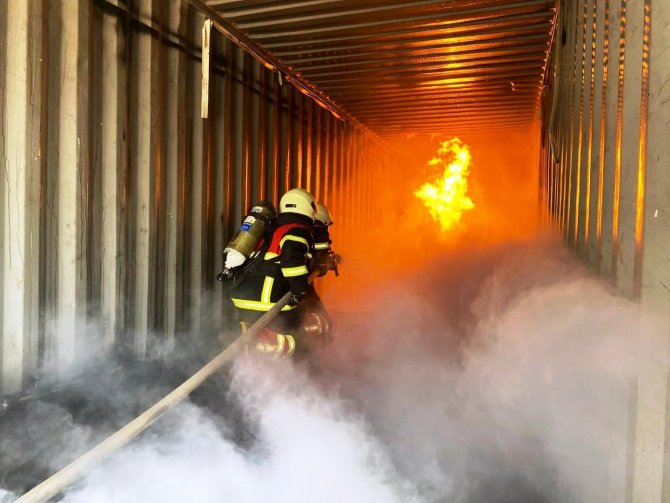 İ̇tfaiyenin Eğitimleri Sürüyor