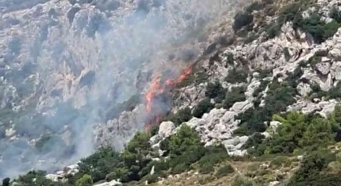Marmaris’te Makilik Alanda Yangın Çıktı