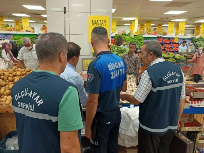 Sincan Zabıtasından Ölçü-ayar Denetimi