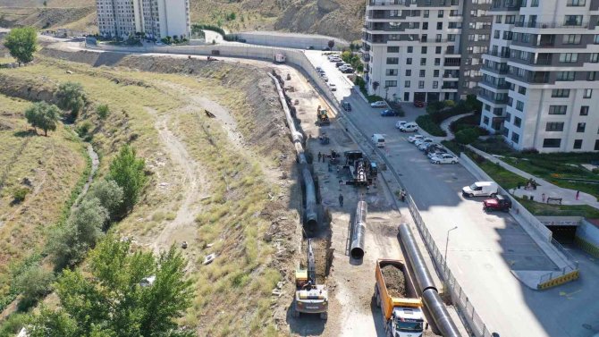 Büyük Projede Sona Yaklaşıldı: “Mamak-gölbaşı Arası İçme Suyu Hattı” Projesinin 19 Kilometresi Tamamlandı