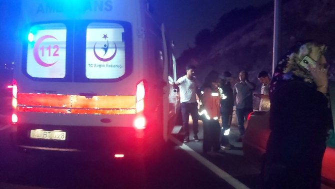D-100’de Bariyere Çarpan Otomobilin Sürücüsü Yaralandı
