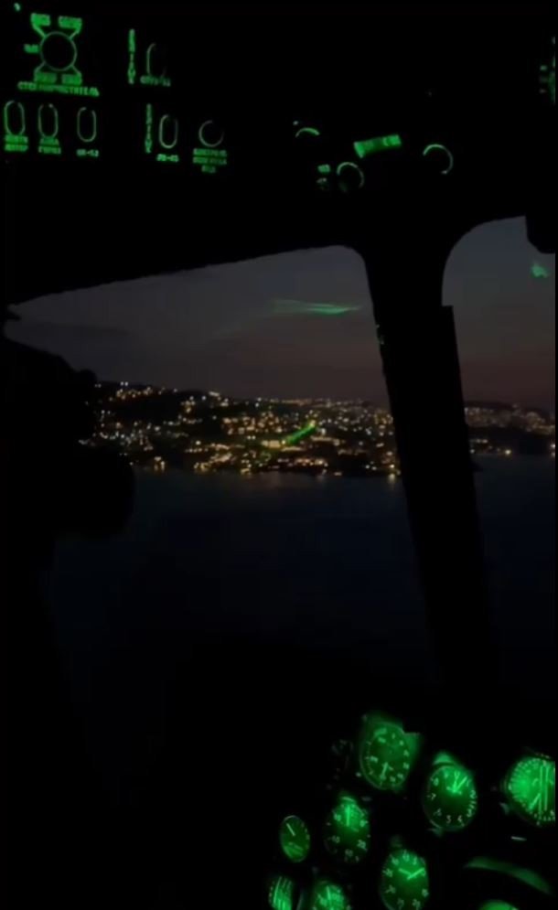 Yangın Söndürme Helikopterine Lazer Tuttular