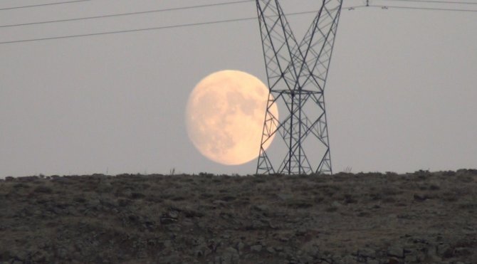 Kars’ta Ay Böyle Görüntülendi