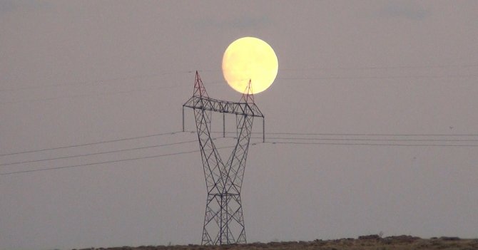 Kars’ta Ay Böyle Görüntülendi