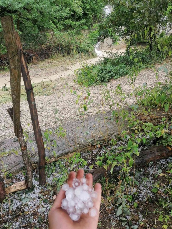 Kastamonu’da Dolu Yağışı Zarara Neden Oldu