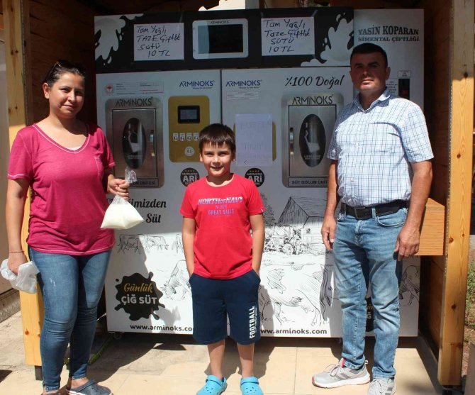 Alaşehir’de Sütmatikten Süt Dönemi Başladı