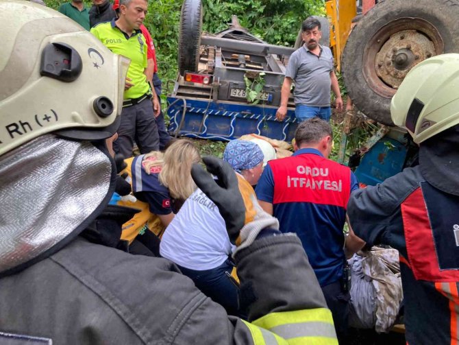 Ordu’da Devrilen Traktörün Altında Kalan Baba Hayatını Kaybetti
