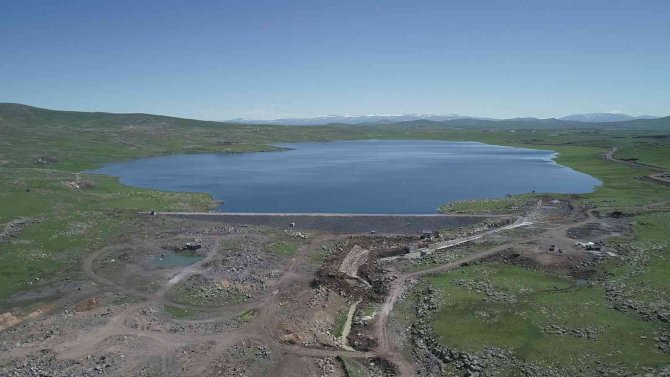 Kars Arpaçay Koçköy Göleti’nde Çalışmalar Tamamlanmak Üzere