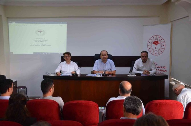 Tekirdağ’da Tarımın Son Üç Ayı Değerlendirildi