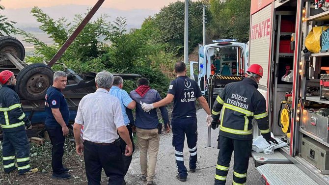 Fındık İşçilerini Taşıyan Traktörün Römorku Devrildi: 1 Ölü, 12 Yaralı