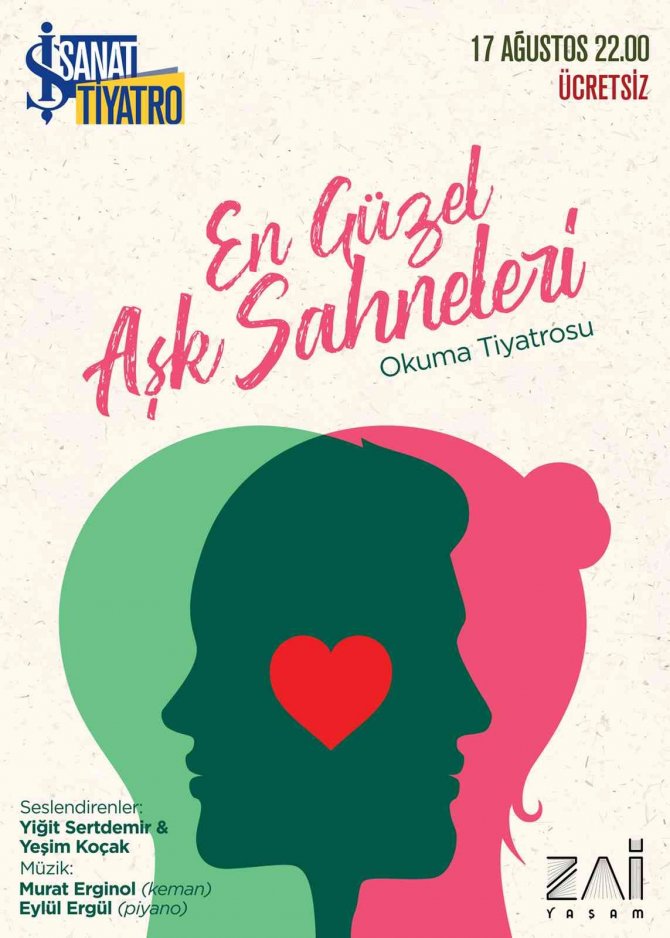 ’En Güzel Aşk Sahneleri’ Başlıklı Okuma Tiyatrosu Seyircisiyle Buluşacak