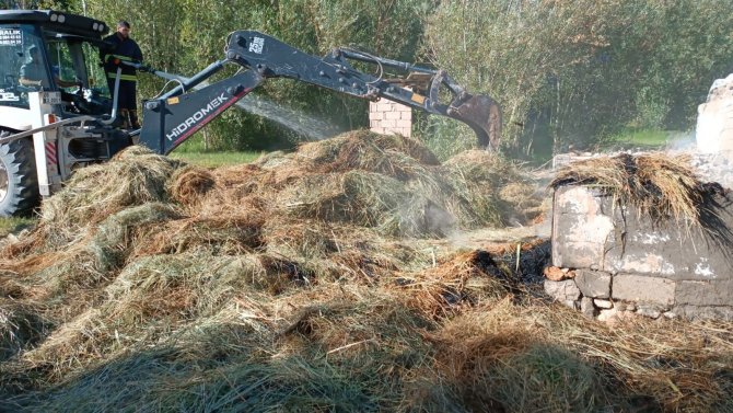 Van’da Bin Bağ Ot Yandı