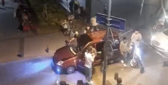 Pendik’te Gençlerin Kural Tanımayan Asker Eğlencesi Kamerada