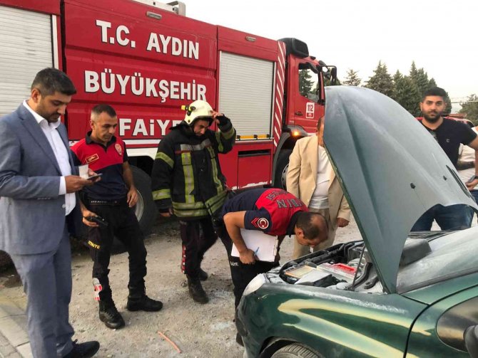 Seyir Halindeki Otomobilde Yangın Çıktı