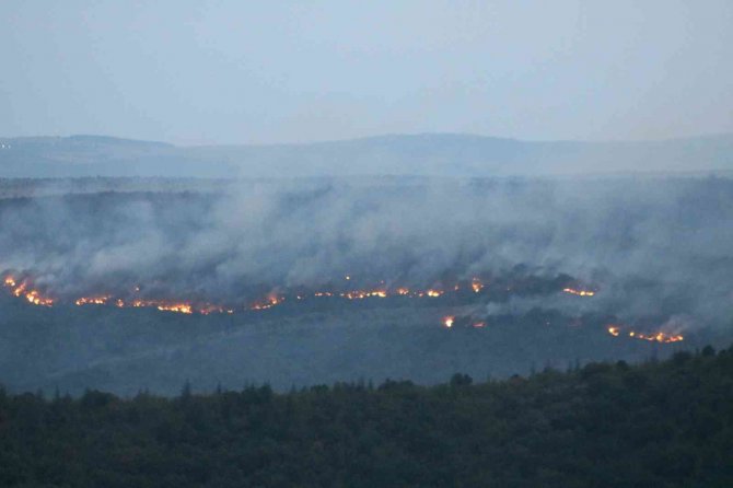 Bulgaristan’daki Yangın Edirne’nin Sınır Köylerine Dayandı: Alevler Ürkütücü Boyuta Ulaşıyor