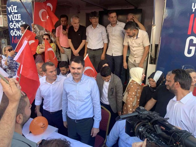 Bakan Kurum, Zeytinburnu’nda Esnafı Ziyareti Etti, Vatandaşlara Aşure Dağıttı